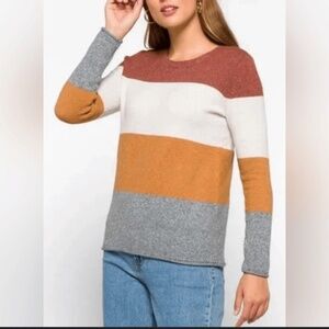 Stitch Fix Pinque Gina Crew Neck Women's sweater size XL multicolor Top NWT